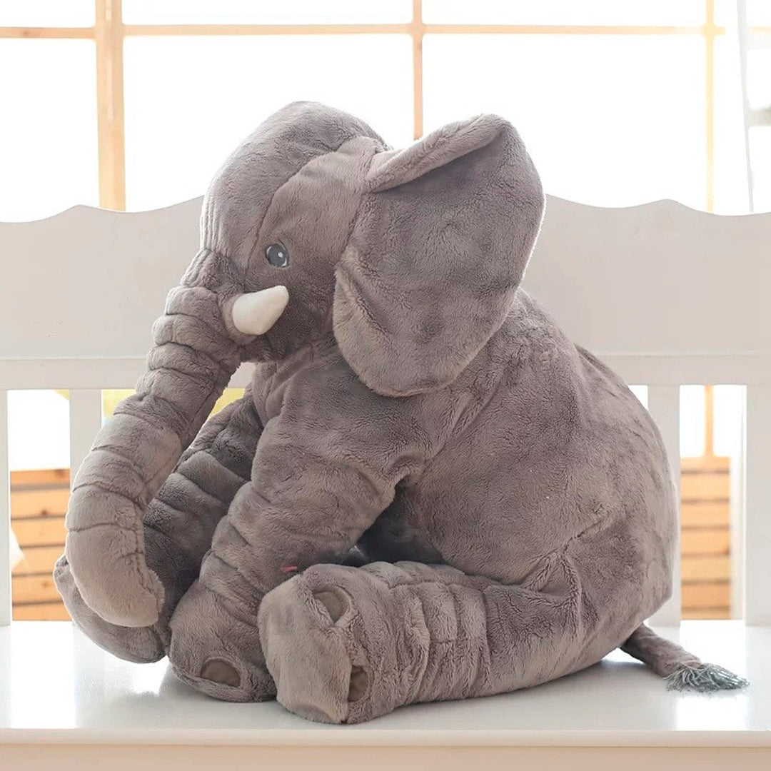 Almohada con diseño de elefante, antirreflujo, tela 100% antialérgica y cobija incluida