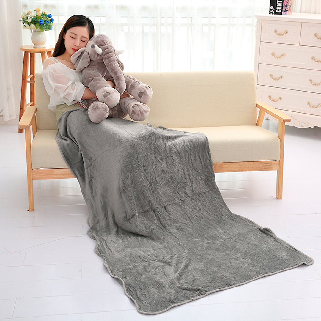 Almohada con diseño de elefante, antirreflujo, tela 100% antialérgica y cobija incluida