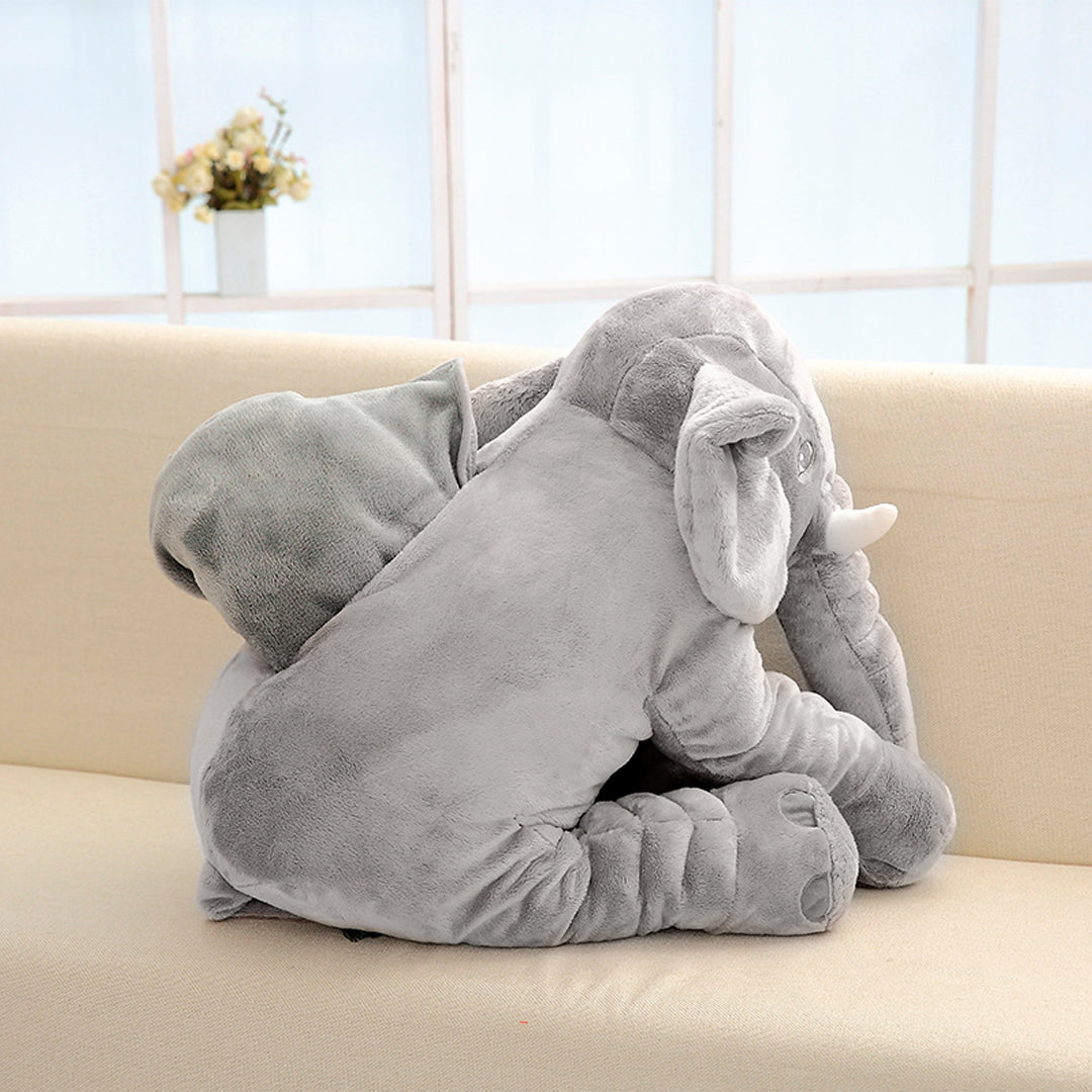 Almohada con diseño de elefante, antirreflujo, tela 100% antialérgica y cobija incluida