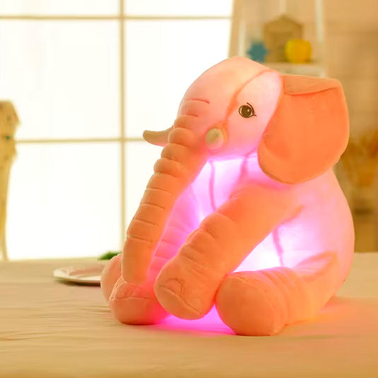 Almohada Antirreflujo de peluche elefante, con iluminación y cobija independiente del relleno, hecho de tela 100% antialérgica, textura extra suave y cómoda