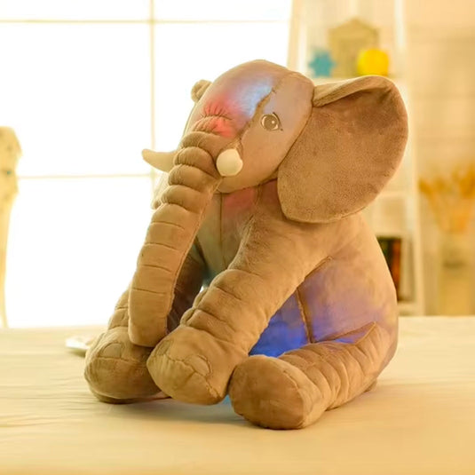 Almohada Antirreflujo de peluche elefante, con iluminación y cobija independiente del relleno, hecho de tela 100% antialérgica, textura extra suave y cómoda
