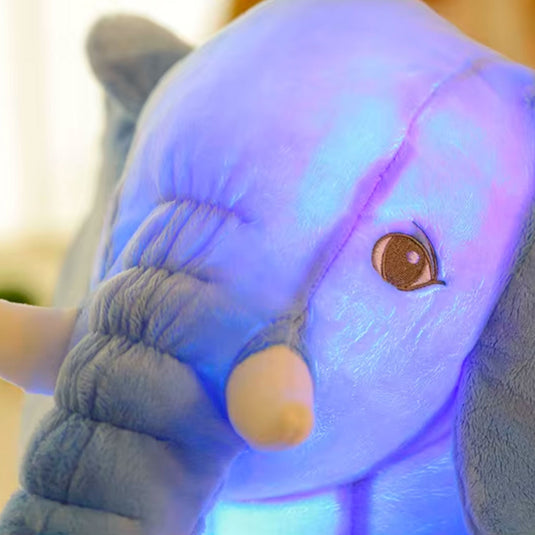 Almohada Antirreflujo de peluche elefante, con iluminación y cobija independiente del relleno, hecho de tela 100% antialérgica, textura extra suave y cómoda