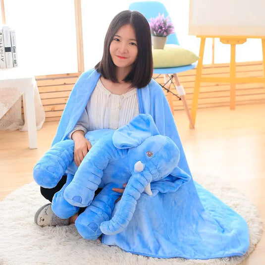 Almohada Antirreflujo de peluche elefante, con iluminación y cobija independiente del relleno, hecho de tela 100% antialérgica, textura extra suave y cómoda