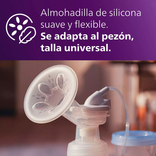 Extractor de leche eléctrico de 4 niveles, configuración intuitiva, almohadilla de silicona suave y flexible para cada pezón, motor pequeño y compacto - Philips Avent - Cocco Semana 2026