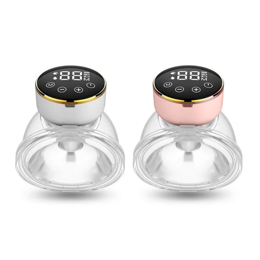 Extractor de leche manos libres eléctrico, ajustable a 3 modos y 9 niveles de succión, capacidad de 180ml con pantalla táctil LED