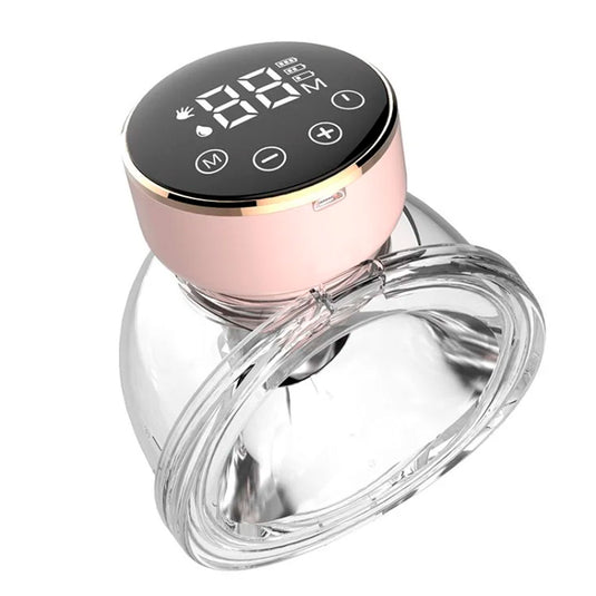 Extractor de leche manos libres eléctrico, ajustable a 3 modos y 9 niveles de succión, capacidad de 180ml con pantalla táctil LED
