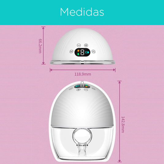 Extractor eléctrico blanco de manos libres, cuenta con 3 modos de succión, 9 niveles de potencia y una pantalla táctil LCD