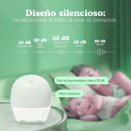 Extractor eléctrico manos libres blanco con ajuste táctil