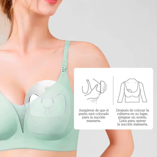 Extractor eléctrico manos libres blanco tapa transparente