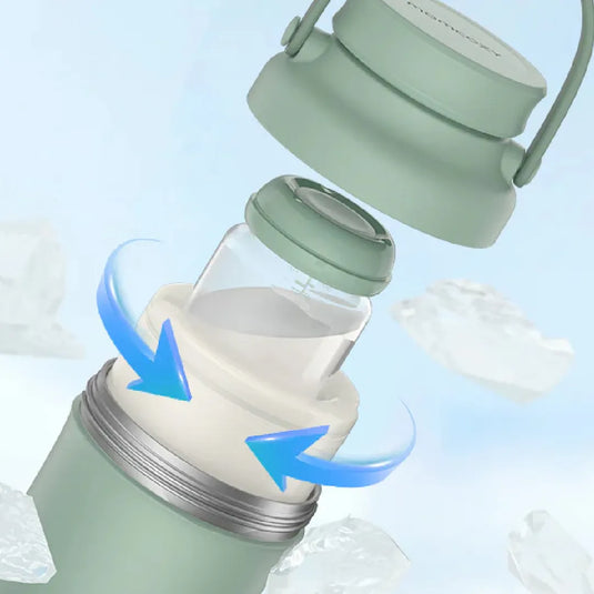 Enfriador portátil de leche materna con tecnología de enfriamiento 360°, capacidad de 22oz, mantiene la leche fría por más de 24 horas, libre de BPA - Momcozy