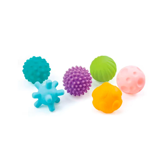 Set de pelotitas texturizadas para bebés, material suave de diferentes formas y colores,