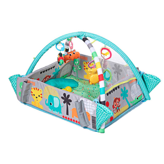 Gimnasio multifuncional 5 en 1 para bebé con móviles y pelotas