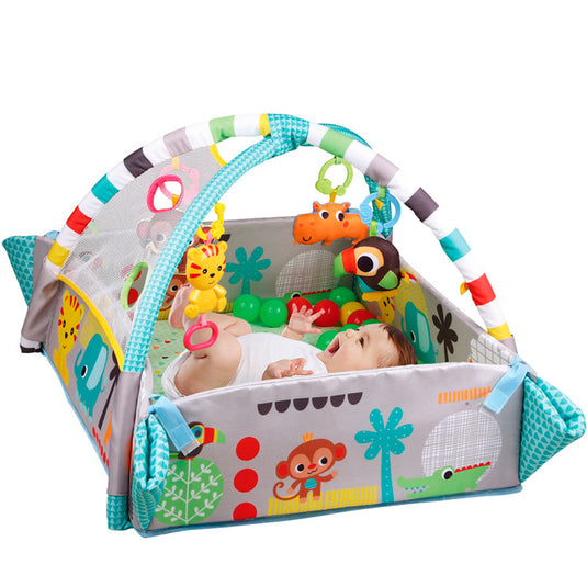Gimnasio multifuncional 5 en 1 para bebé con móviles y pelotas