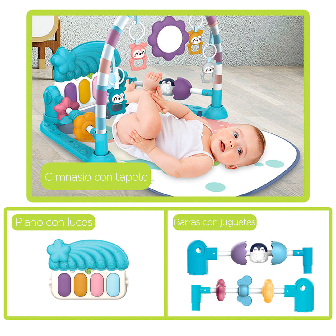 Gimnasio de juego para bebé con sonido y móviles incluidos