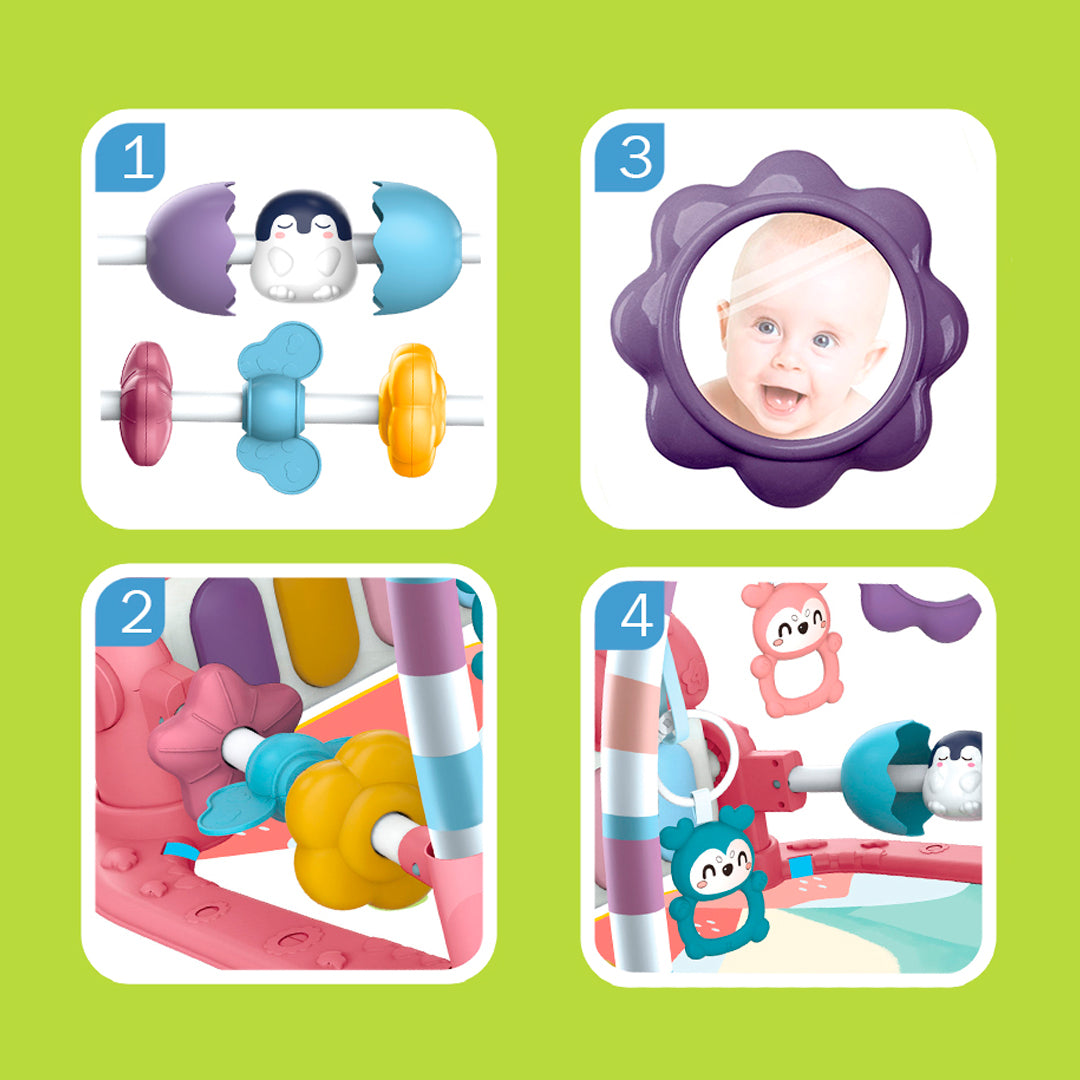 Gimnasio de juego para bebé con sonido y móviles incluidos - VivaKids