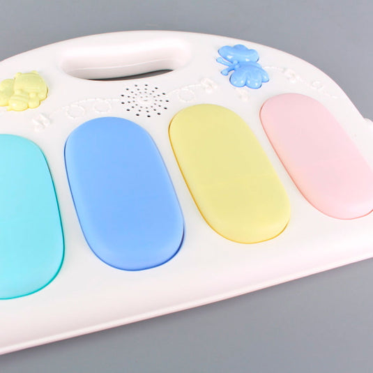 Gimnasio piano musical con Bluetooth, piano con luces, sonidos y melodías, juguetes móviles, cómodo tapete de juego con divertido diseño