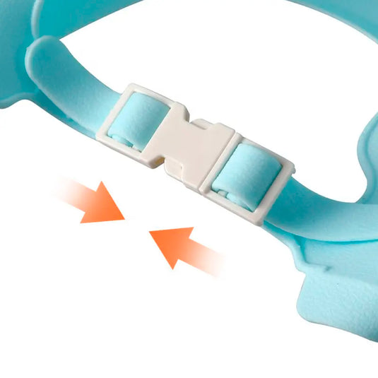 Gorro protector de cangrejo para baño, cubre ojos y oídos a la hora del baño, divertidos colores y forma, ajustable con correa, hecho en material resístete hipoalergénico