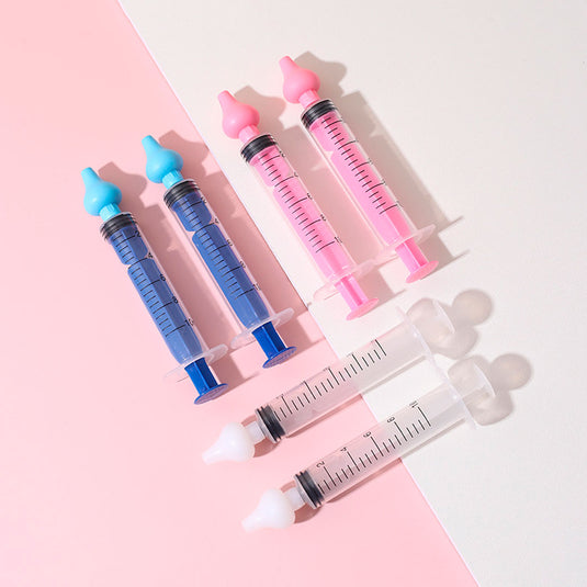Irrigador nasal estilo jeringa para bebé, ayuda a limpiar y despejar las vías respiratorias, hecho en plástico 100% libre de BPA, boquilla de silicona suave - Kokibebe