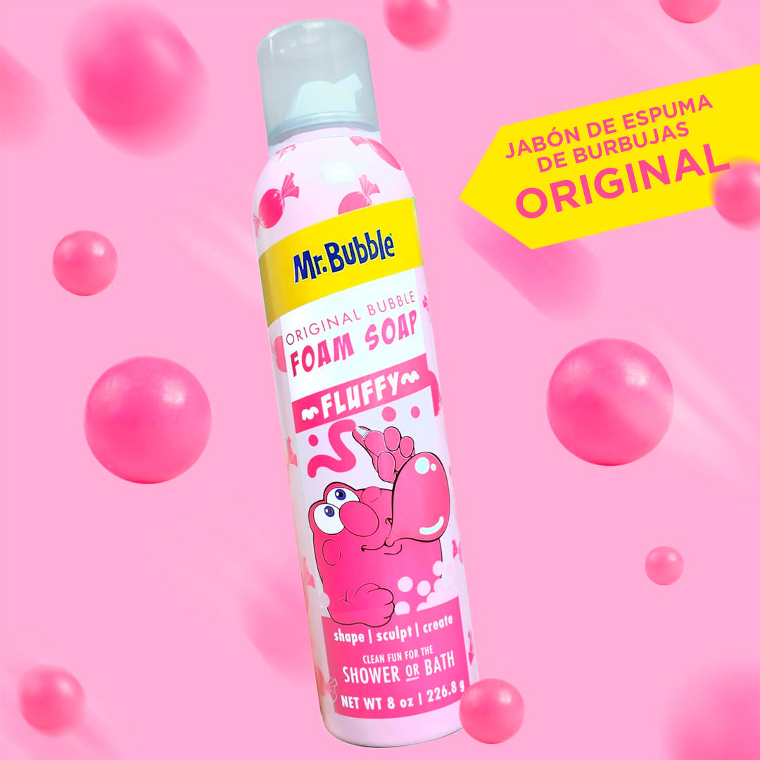 Jabon en espuma con aroma a chicle, 8 onzas, ideal para bebé y niños, solución de baño de burbujas hipoalergénica - Mr. Bubble