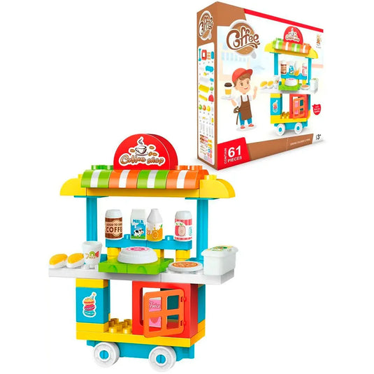 Juego de bloques Coffe Shop de 61pz armable para +36 meses