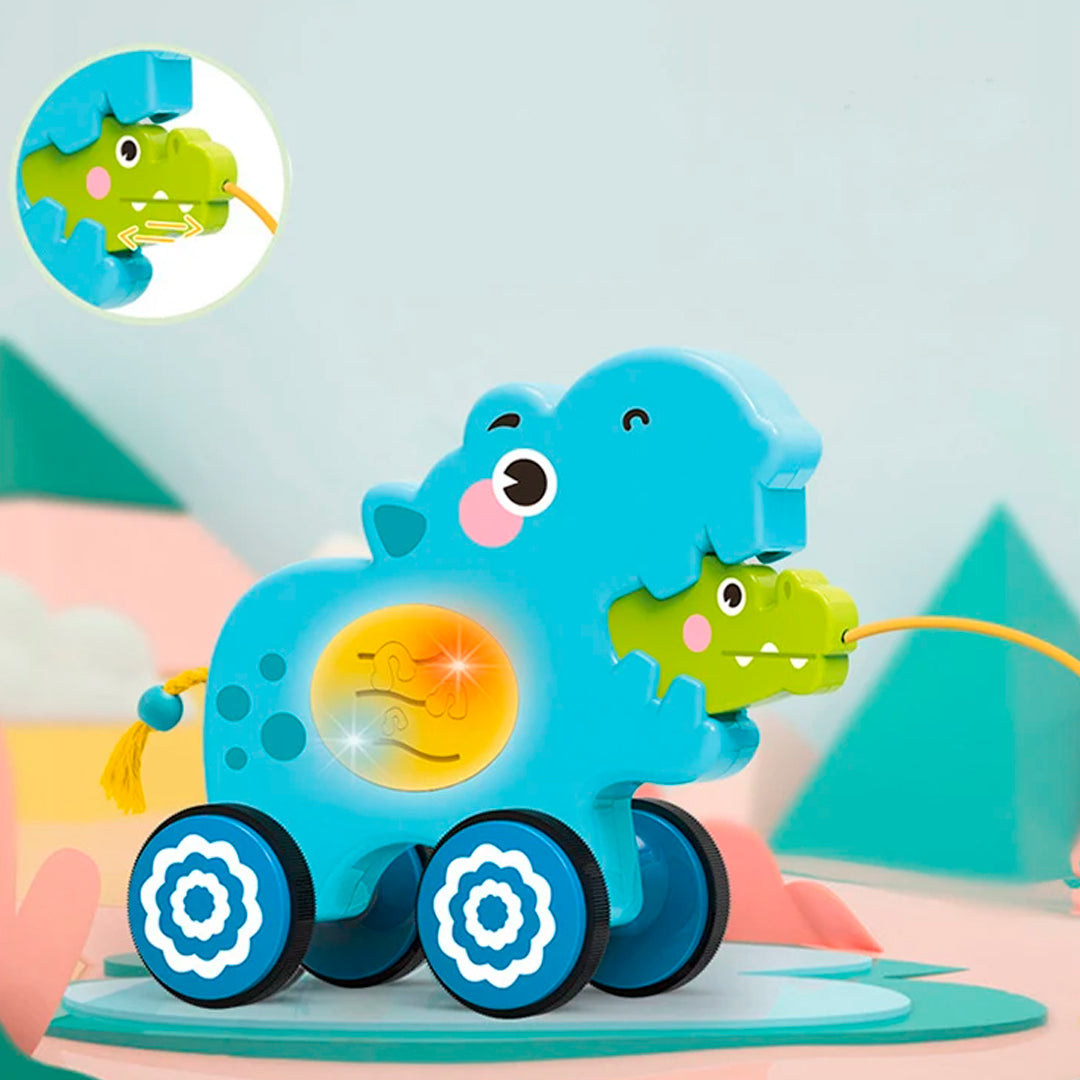 Juguete de arrastre con diferentes motivos y colores Hipopótamo
