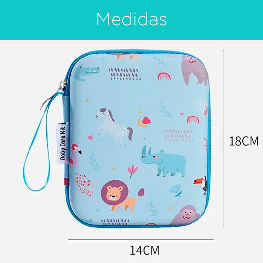 Kit de aseo para bebé recién nacido, estuche portátil de 14 piezas para el aseo del bebé, que incluye lima eléctrica