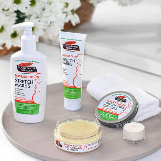 Kit completo para el cuidado de las estrías, cremas esenciales, hidratación y anti estrias - Palmer's