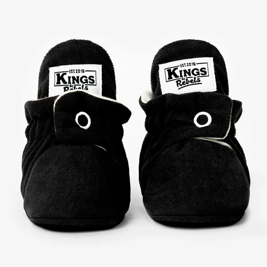 Zapatitos Gamuza Classic Negro para bebé - Kings & Rebels