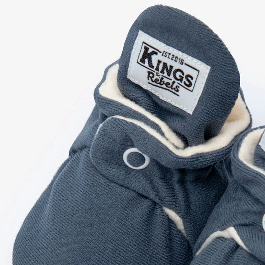 Zapatitos Gamuza Gripper Night Blue para bebé - Kings & Rebels