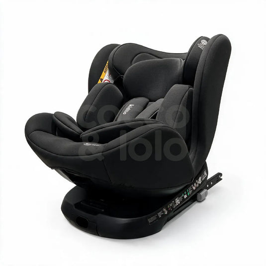 Silla de carro convertible giratoria 360° para bebé, con instalación ISOFIX, arnés de 5 puntos y reposacabezas ajustable, desde recién nacido hasta 36 kg - Kidilo