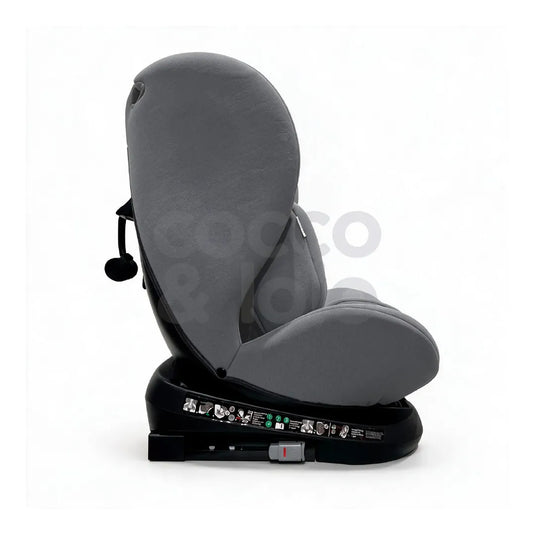 Silla de carro convertible giratoria 360° para bebé, con instalación ISOFIX, arnés de 5 puntos y reposacabezas ajustable, desde recién nacido hasta 36 kg - Kidilo