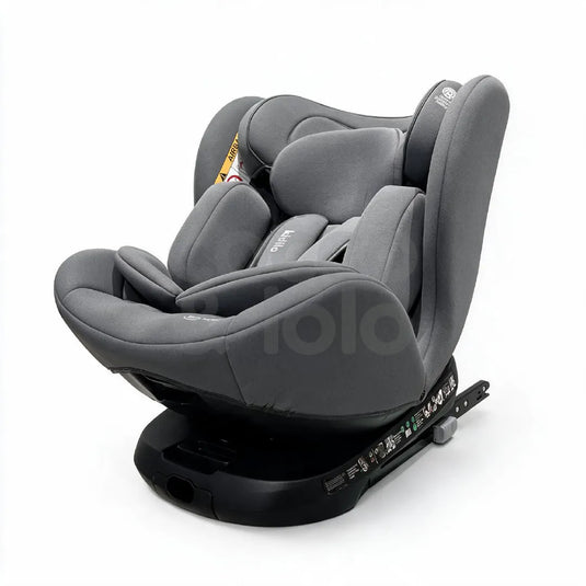 Silla de carro convertible giratoria 360° para bebé, con instalación ISOFIX, arnés de 5 puntos y reposacabezas ajustable, desde recién nacido hasta 36 kg - Kidilo