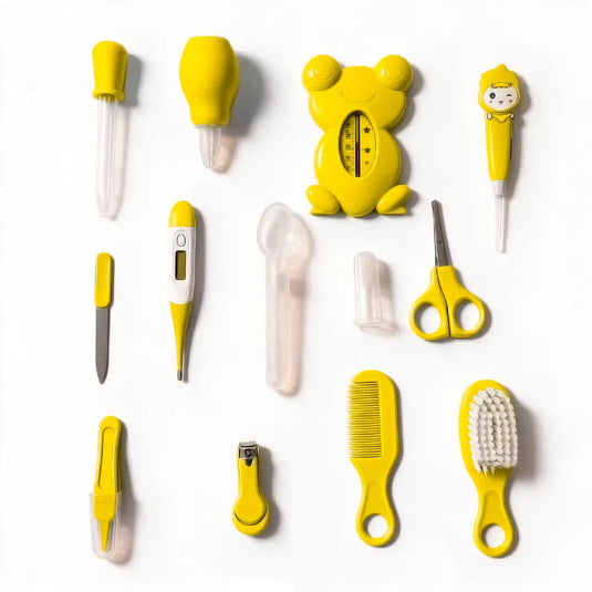 Kit de aseo estuche estampado de gatos, set de aseo para bebé recién nacido, de 14 piezas incluyendo una lima eléctrica con cabezales intercambiables, cómodo estuche para facilitar el llevarlo - Cocco Semana 2026