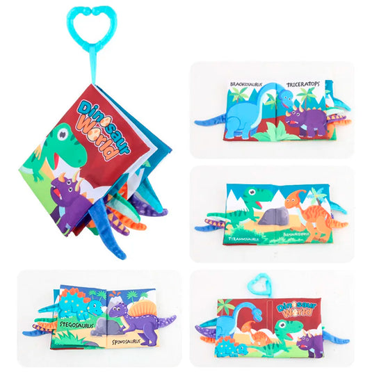 Paquete de 4 libros sensoriales de tela con diferentes texturas