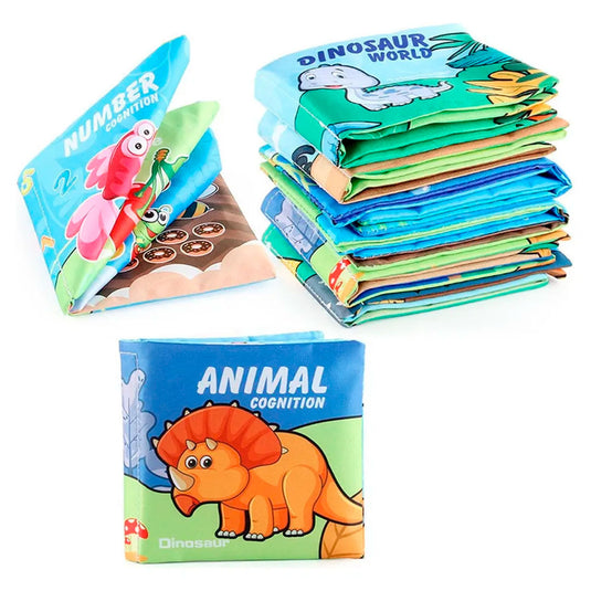 Libro sensorial de tela para bebé, con diseño y colores llamativos, lavable a máquina, hecho en material duradero, hipoalergénico, suave con la piel del bebé