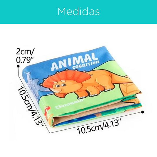 Libro sensorial de tela para bebé, con diseño y colores llamativos, lavable a máquina, hecho en material duradero, hipoalergénico, suave con la piel del bebé