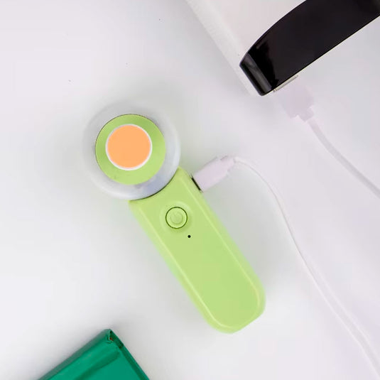 Lima eléctrica recargable con aro de luz, 6 cabezales intercambiables, dos velocidades, suave al tacto con la piel, luz LED incorporada, batería duradera