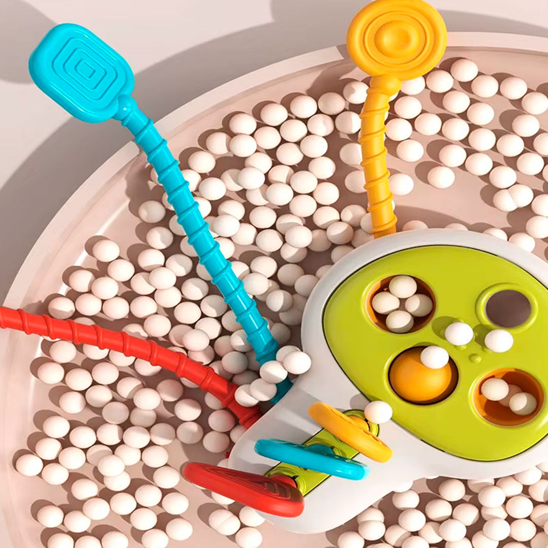 Llave educatica multifuncional para bebé, diseño y colores llamativos, juegos de cuerda, giros y sonidos que incentivan la exploración del juguete en tu bebé