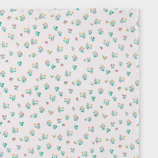 Sábana muselina en tela delicada para bebé, gasa grande con estampado de flores, hecha en material hipoalergénico - Mayoral