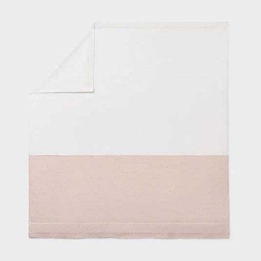 Manta tejida bicolor tejida 100% algodón para bebé - Mayoral