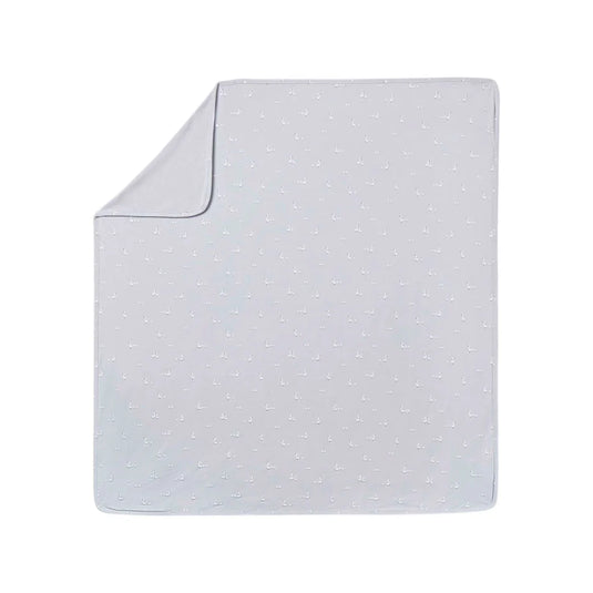 Manta color gris con estampado de cisnes para bebé - Mayoral