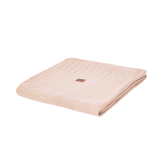 Manta tejida beige con bordado para bebé, diseño envolvente en punto suave que ofrece confort al bebé en sus momentos de descanso, de 90 cm de largo x 90 cm de ancho - Mayoral
