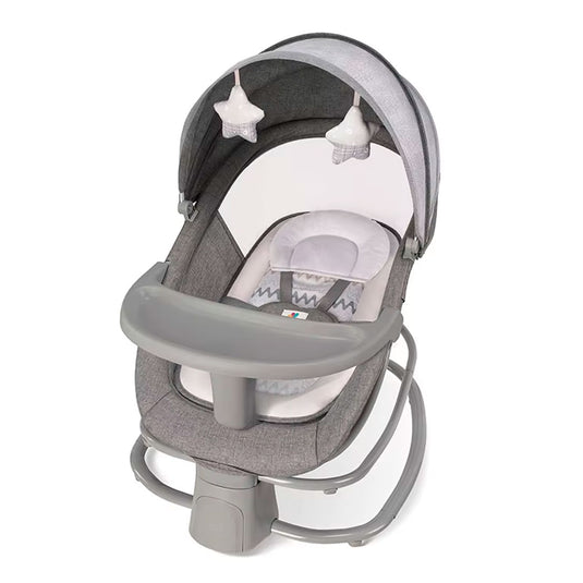 Silla mecedora eléctrica  2.0 multifuncional 4 en 1 , con conexión Bluetooth, velocidades ajustables, posiciones de reclinado, temporizador y melodías pregrabadas - Mastela