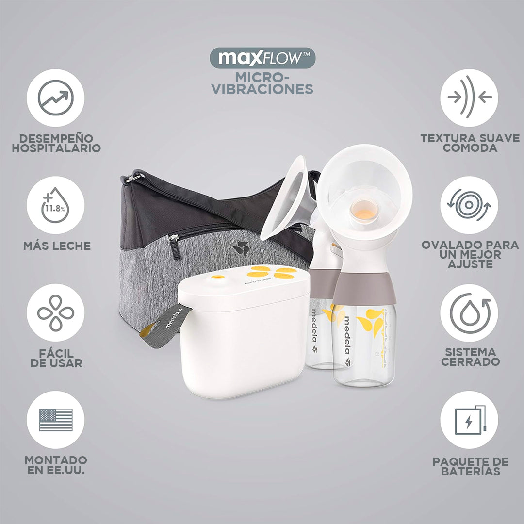 Extractor de leche eléctrico doble con diseño suizo Pump in Style - Medela