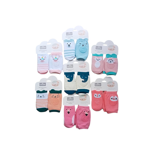 Set de medias y rodilleras antideslizantes de gateo para bebé - Color&Life