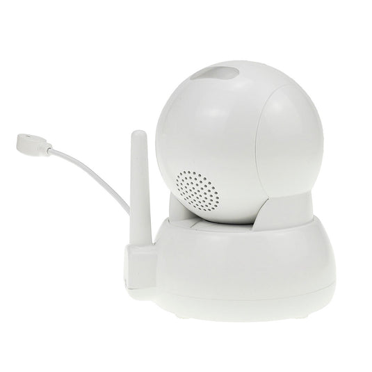Monitor con cámara 360° para bebé con pantalla LCD 5", funcionamiento inalámbrico, pantalla digital, visión nocturna por infrarrojos y intercomunicador bidireccional, con función de sensor de temperatura y melodías integradas