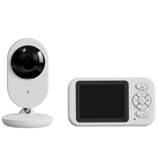 Monitor de 2,8" con cámara para bebés, monitor con zoom digital 4X, modo VOX con audio bidireccional, melodías de cuna, modo ECO para ahorro de energía con funcionamiento solo por voz y función de visión nocturna