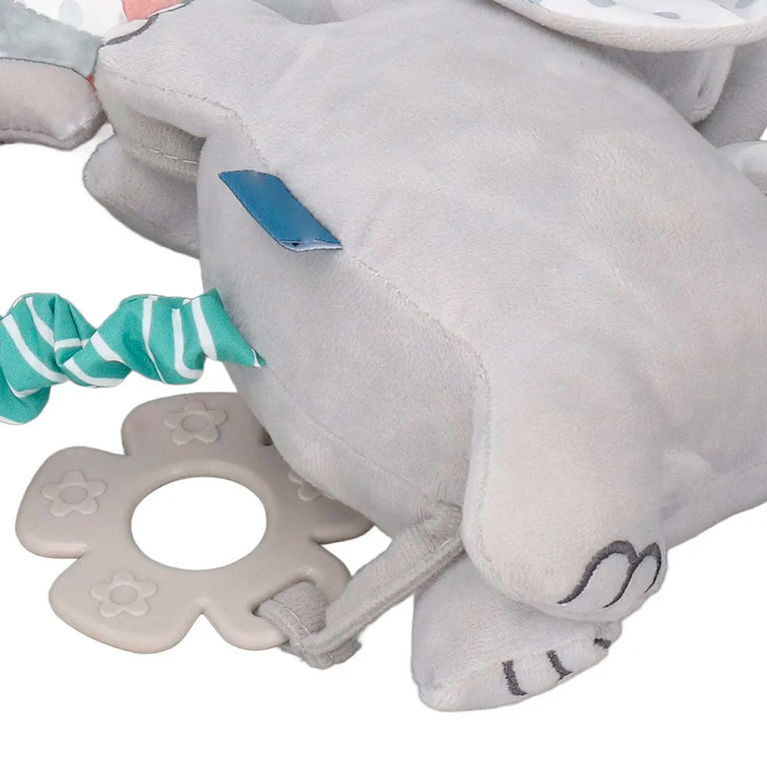 Móvil musical de cuerda con diseño de peluche, sonajero para cuna, coche o gimnasio, con rascaencias en silicona suave, caja de melodías a cuerda