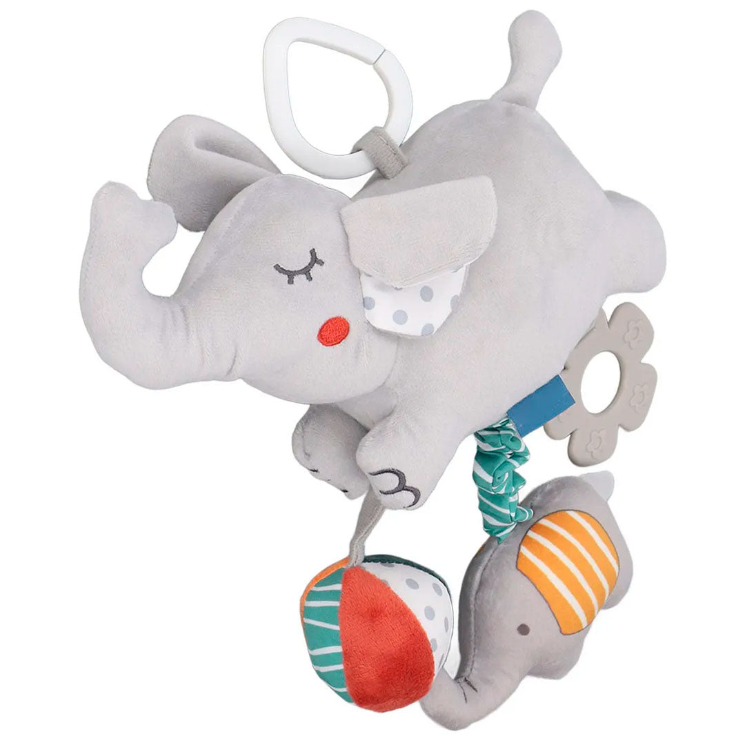 Móvil musical de cuerda con diseño de peluche, sonajero para cuna, coche o gimnasio, con rascaencias en silicona suave, caja de melodías a cuerda