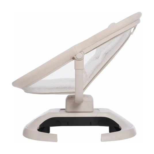 Mecedora eléctrica InfiniOrbit para bebé con balanceo, vibración, Bluetooth, temporizador, asiento reclinable y barra de juguetes - Mastela